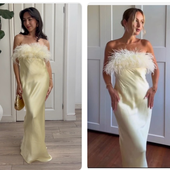 NWT ZARA  VIRAL 2025 COLLECTION FEATHERED SATIN  DRESS SIZE S and L
🚨FIRM PRICE - Picture 10 of 16